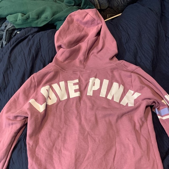 Pink quarter zip hoodie - Picture 2 of 2